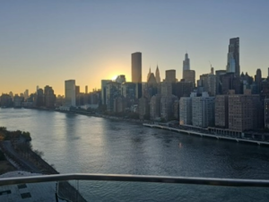 Image of the city skyline from the top of the Graduate Hotel.