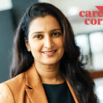 headshot of Chaitanya Baddam with the career corner graphic identifier overlaid on the photo background.