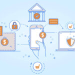 Illustration of digital payment concept