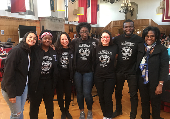 Group photo of the Dyson Students of Color Coalition.