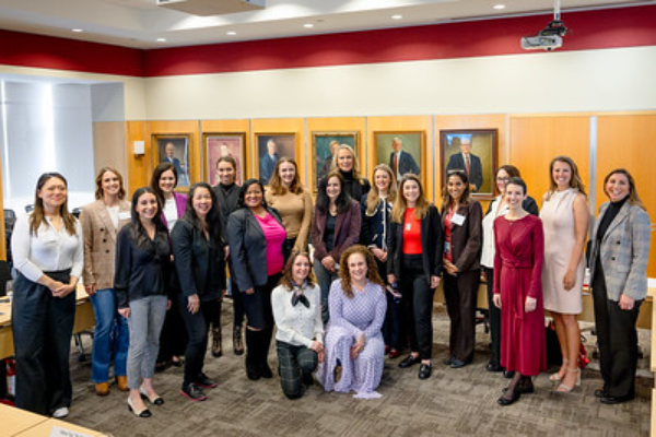 Image of a large group of women attending the Women and Hospitality Entrepreneurship Roundtable