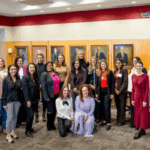 Image of a large group of women attending the Women and Hospitality Entrepreneurship Roundtable