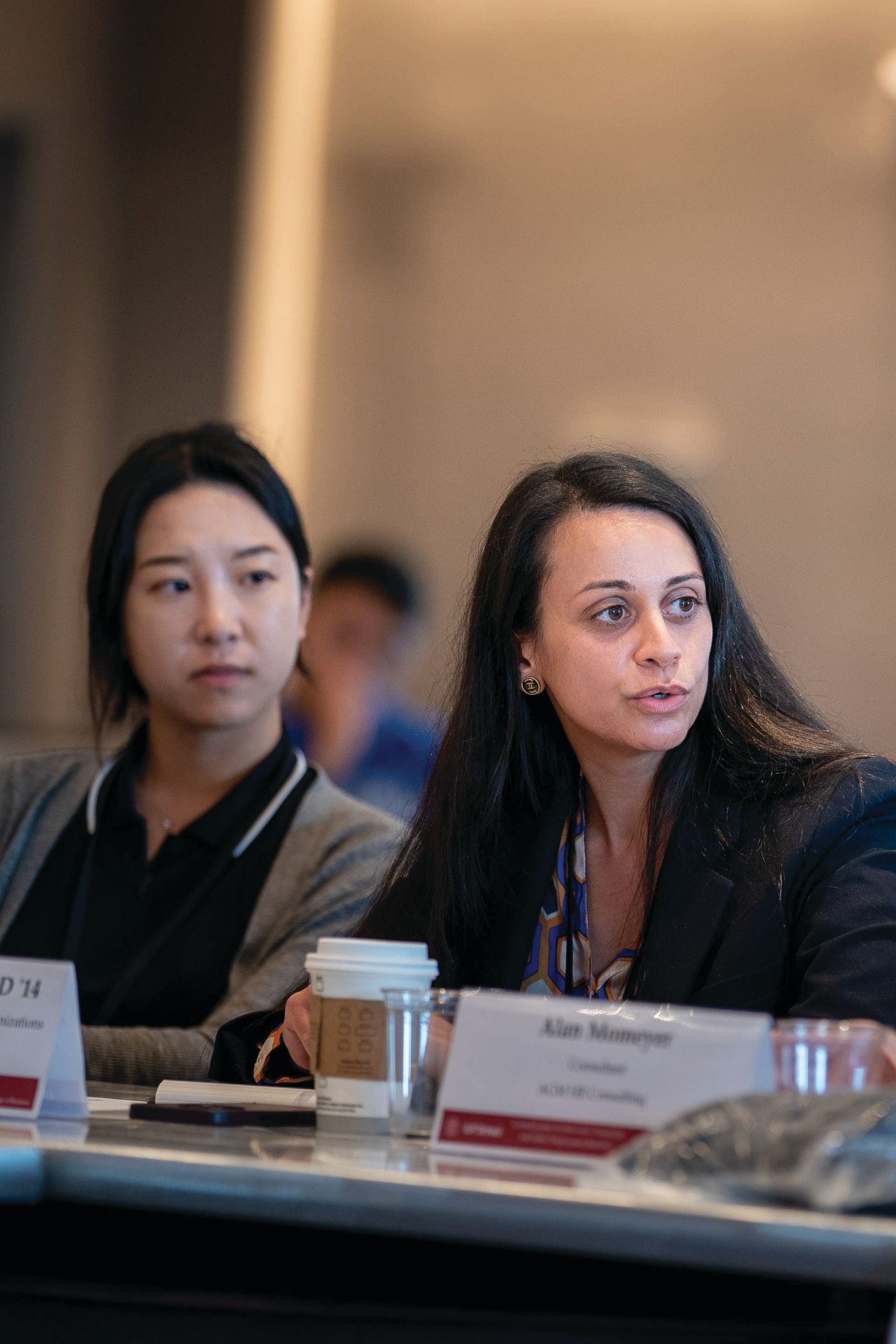 Tashlin Lakhani, a faculty member, at the Center for Innovative Hospitality Labor and Employment Relation (CIHLER) event.