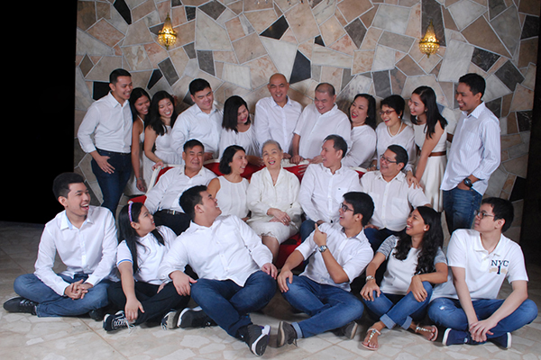 Chris Lasa with the full Malabanan family