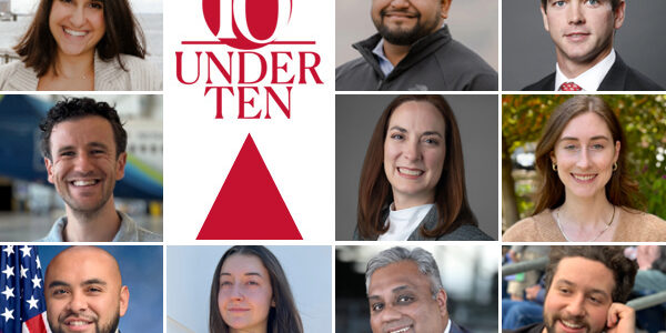 Headshots of all the 10 under 10 honorees with a 10 Under 10 graphic identifier.