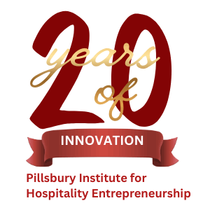 Leland C. and Mary M. Pillsbury Institute for Hospitality Entrepreneurship 20th anniversary logo