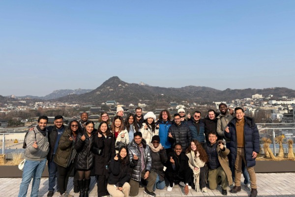 Caption: Cornell MBAs at the National Museum of Korean Contemporary History