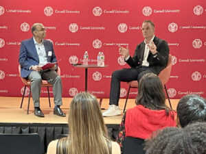 Stewart Campbell, 'MBA 14 and CEO of Novita Pharmaceuticals, gives a talk in New York City.