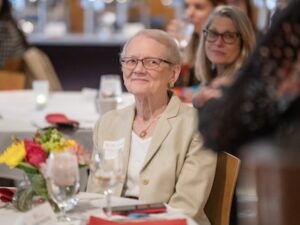 Diane Conneman attending a banquet.