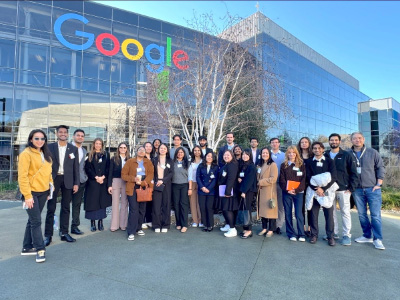 Cornell MBA students during the West Coast Tech Trek at Google