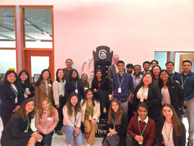Cornell MBA students during the West Coast Tech Trek at Meta