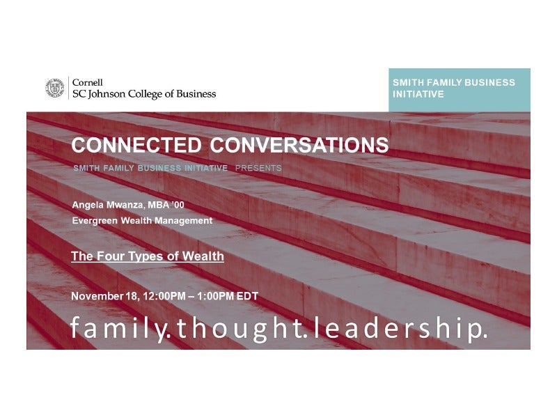 Video preview of conversation: The four types of wealth