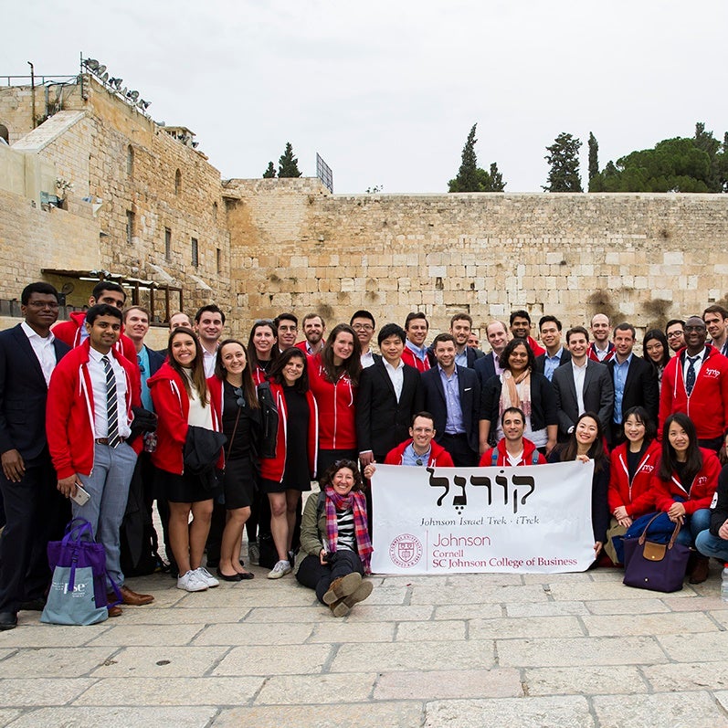 Johnson Israel Trek participant group photo