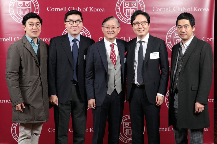 Johnson Club of Korea members (left to right) DongChul Kim, MBA 