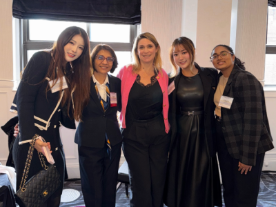 Five women in business attire