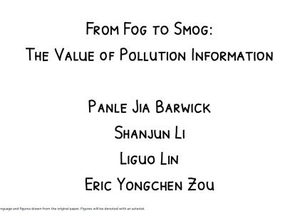 From Smog to Fog Video Picture
