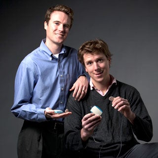 Bryant Guffey, MBA &rsquo;10 (left) and George K. Lewis Jr., MS &rsquo;08, PhD &rsquo;12, co-founders, ZetrOZ