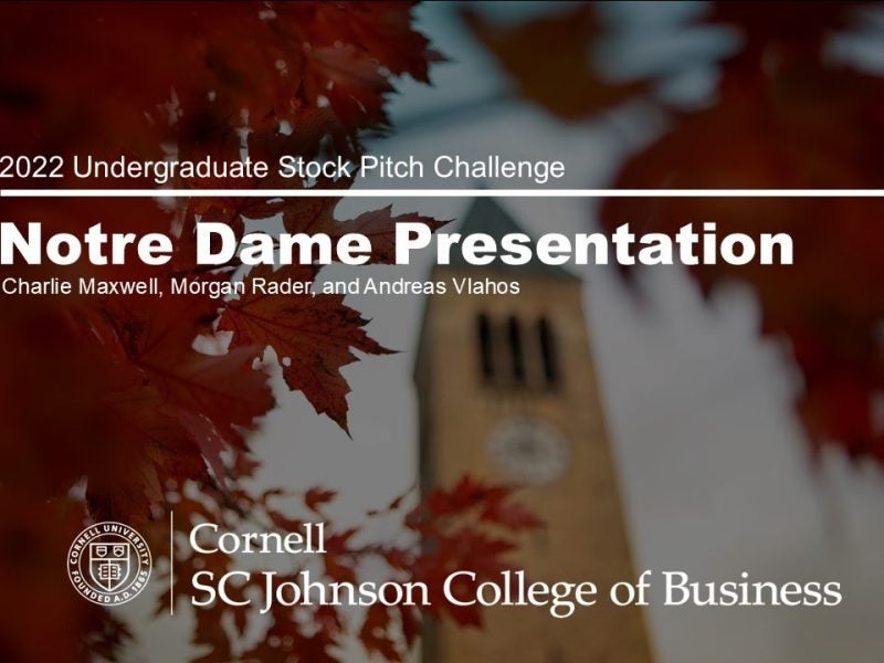 Columbia Business School presentation