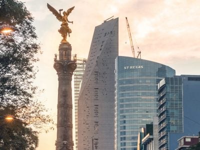 The Ángel de la Independencia, a Mexico City landmark, overlooks a dynamic Latin American entrepreneurial hub.