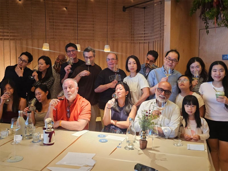 Cornell Hotel Society gather at the wildly popular Gilmore & Damian D'Silva at the National Gallery Singapore.